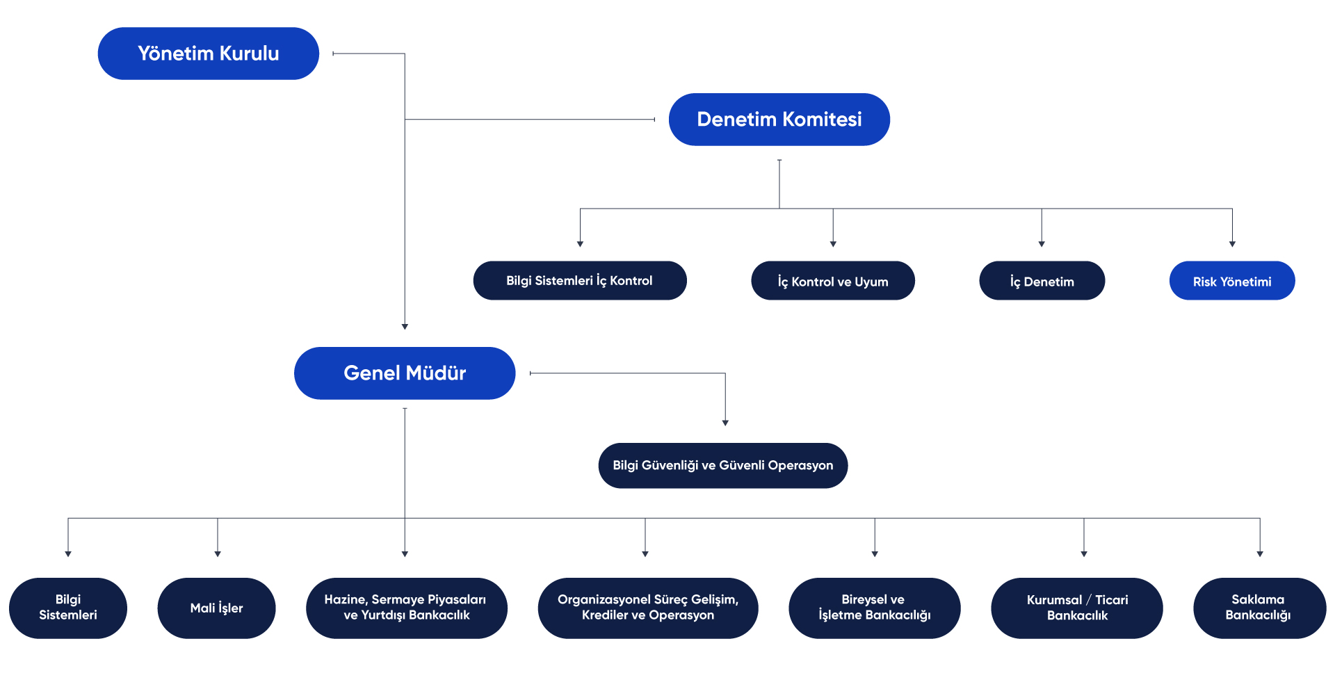 Tera Bank Organizasyon Şeması